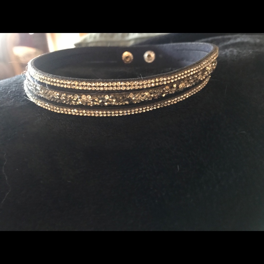 Rhinestone choker